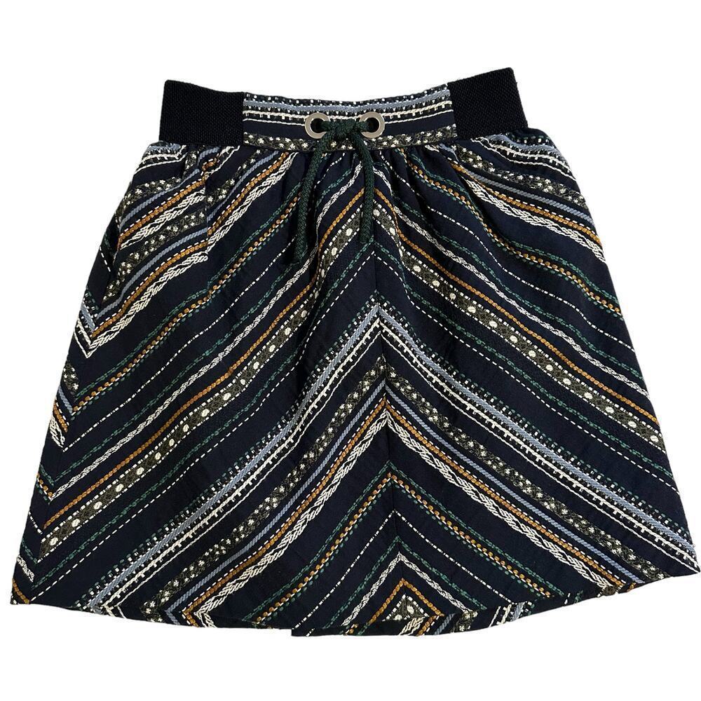 NWOT Zara Embroidered Jacuard Skirt Girls 11/12